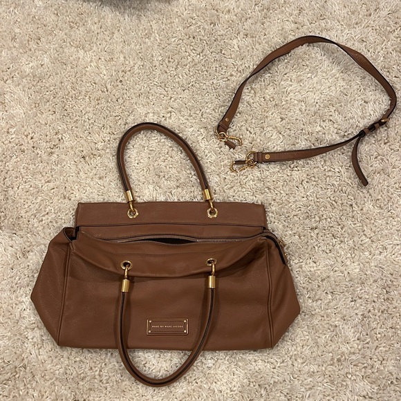 MARC BY MARC JACOBS Too Hot to Handle Zip Satchel Bag - Praline - Picture 5 of 13